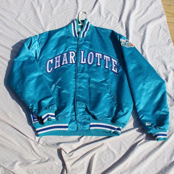 STARTER Other - Charlotte Hornets vintage Starter satin jacket